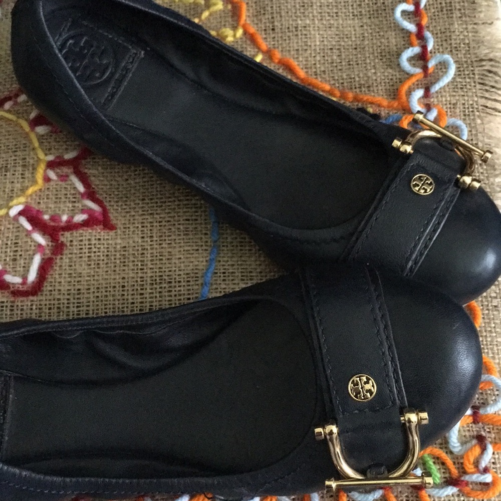 Navy Blue Tory Burch flats